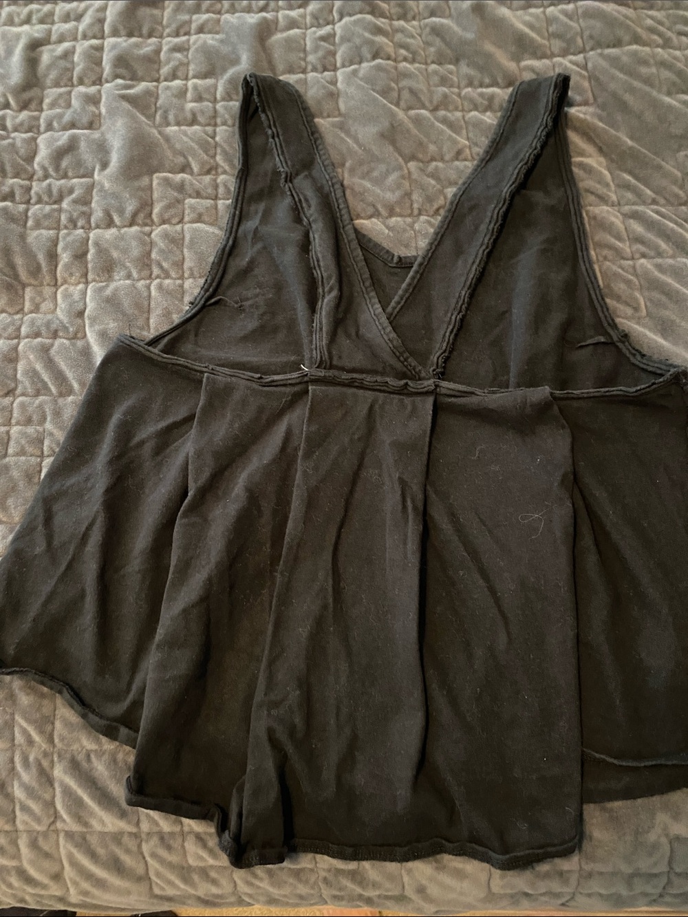 We The Free Black V-Neck Peplum Camisole